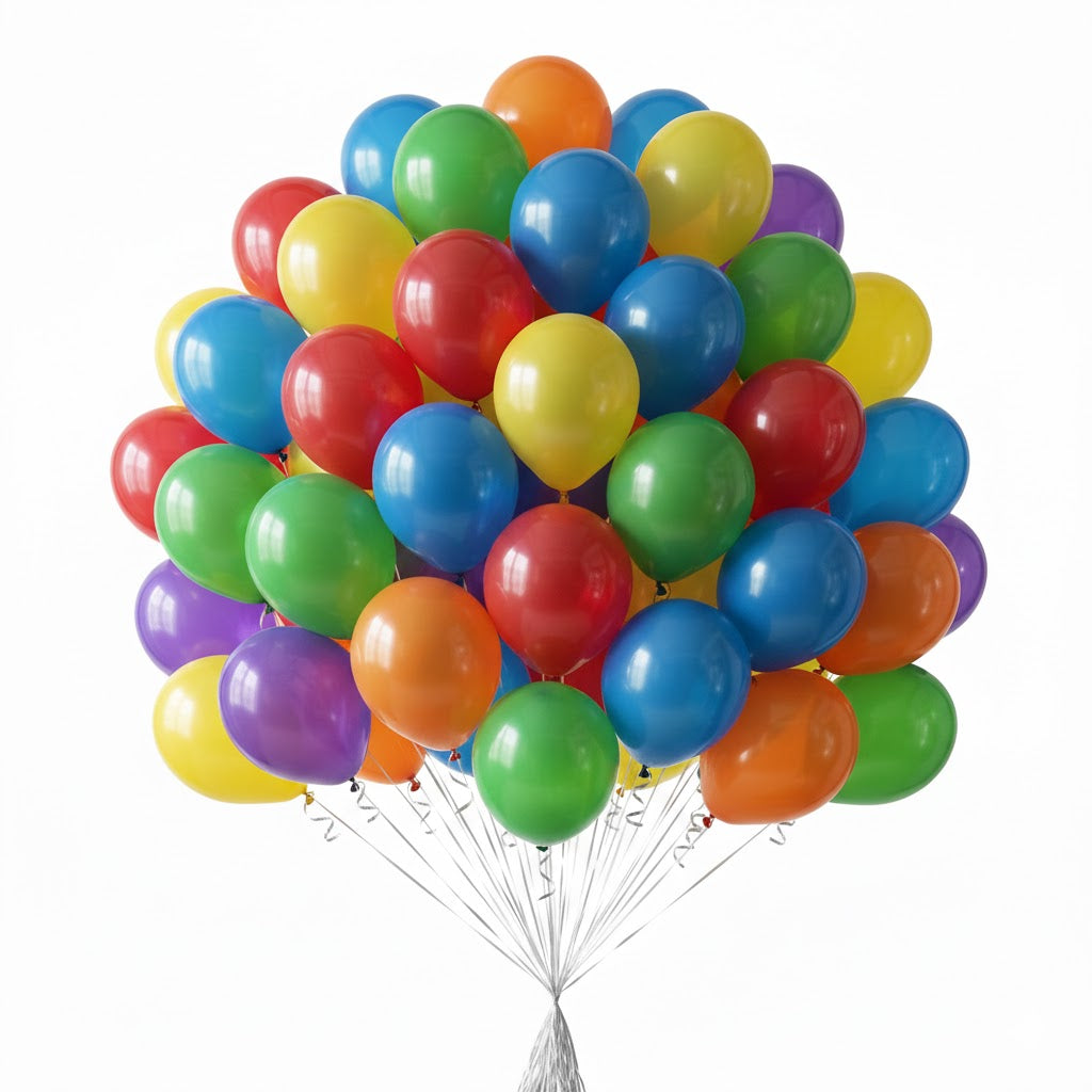 100 Helium Balloons
