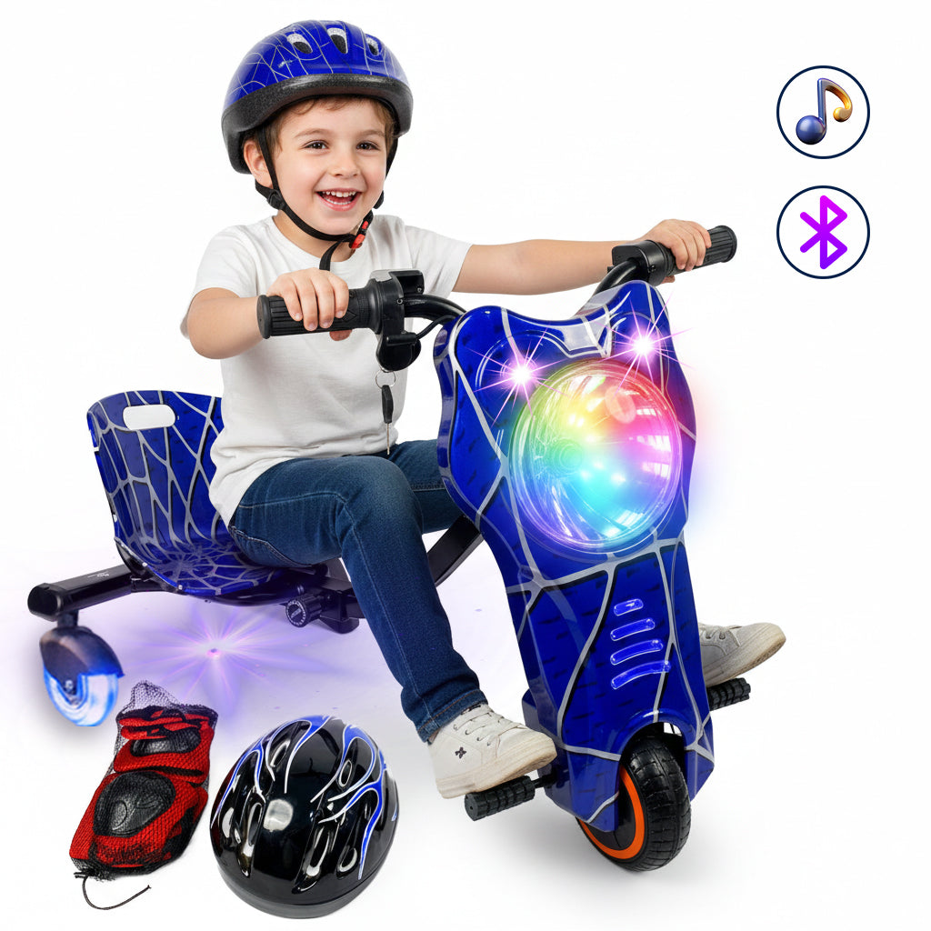 36V Drift Scooter - blue spider