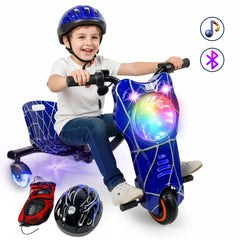 36V Drift Scooter - blue spider