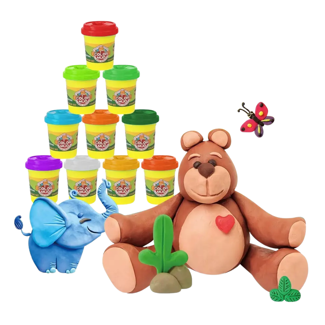12 Pieces Clay Set