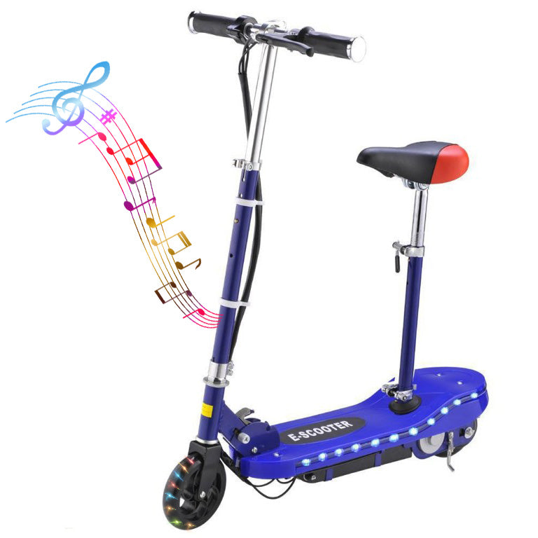 Charging scooter with seat  blue