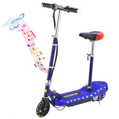 Charging scooter with seat  blue