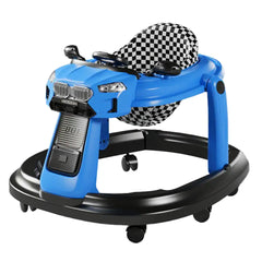 Car Shaped Circular Walker Blue