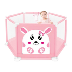 Child Playpen with 50 Balls Pink