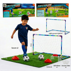 2 pieces of glowing plastic goal
