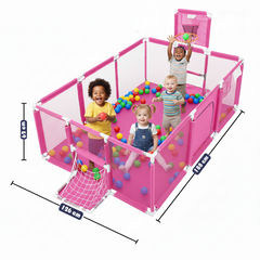 Children's hurdle with 30 balls - pink