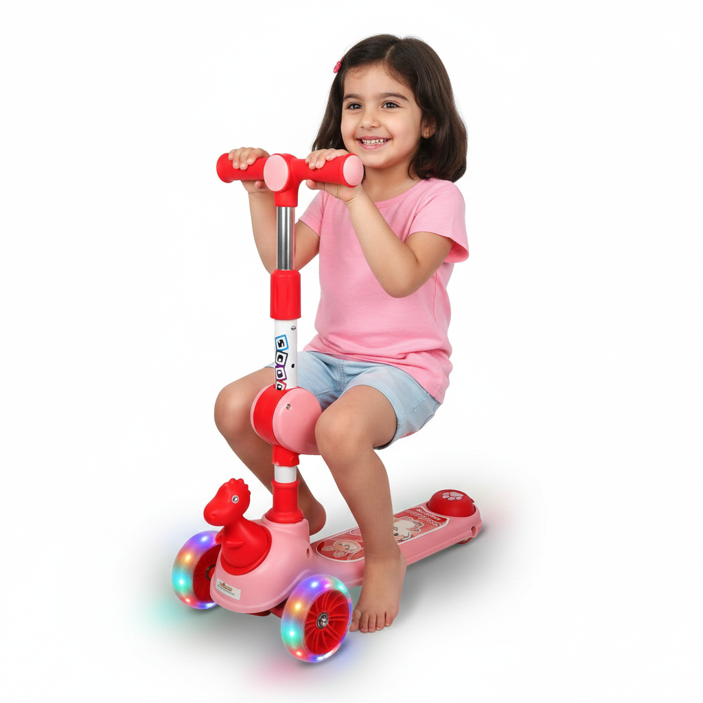 Dinosaur scooter  pink