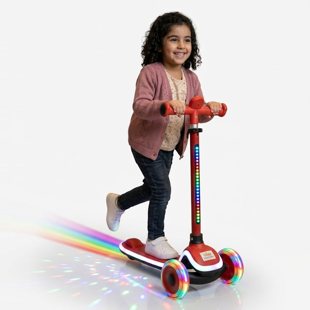 Illuminated scooter - RED