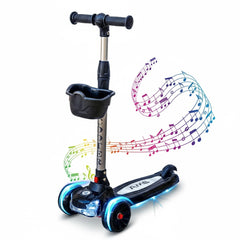 Illuminated scooter - black