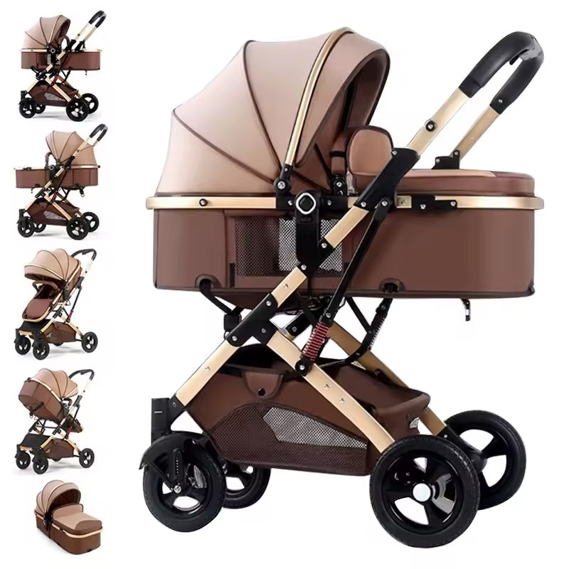 Kids Stroller Brown