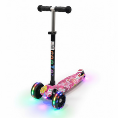 Luminous tire scooter -   pink