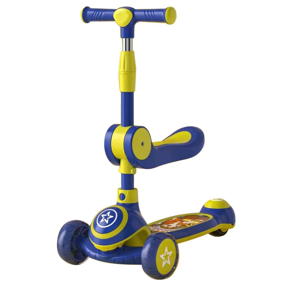 Light Up Scooter with Seat Blue