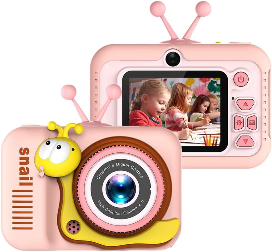 Snail Kids Camera Pink