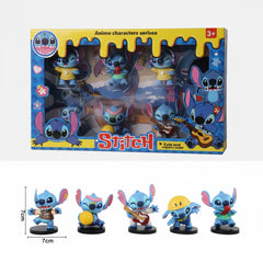 Stitch figurines 6 pcs