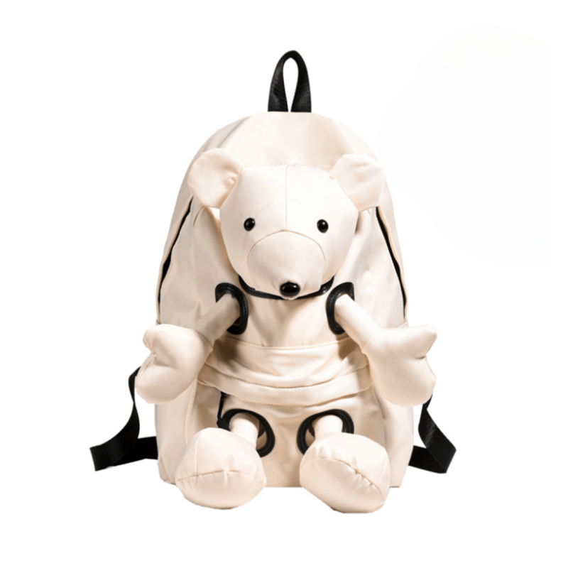 Teddy Backpack White