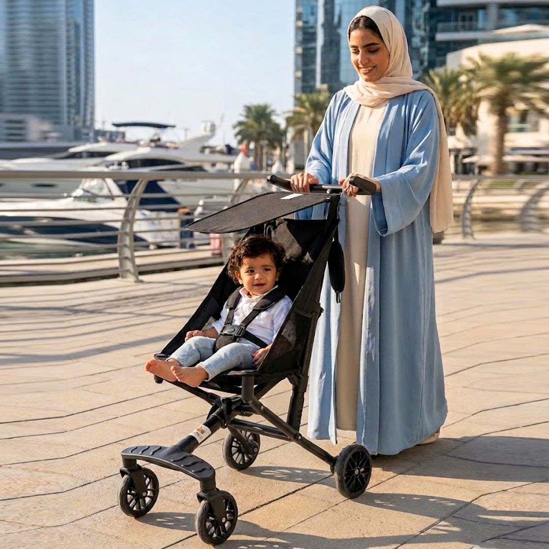 Stroller with Umbrella and Handle