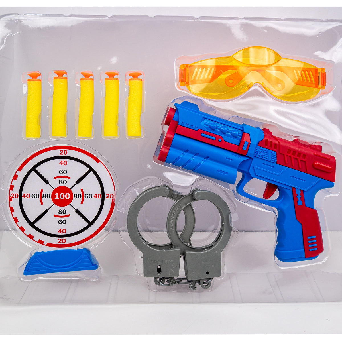 Shooting set with gun