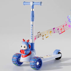 Three wheel scooter for kids  blue