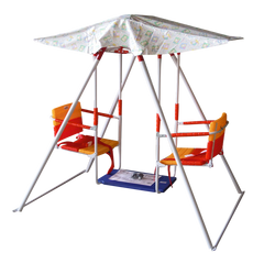 Two-chair swing with canopy