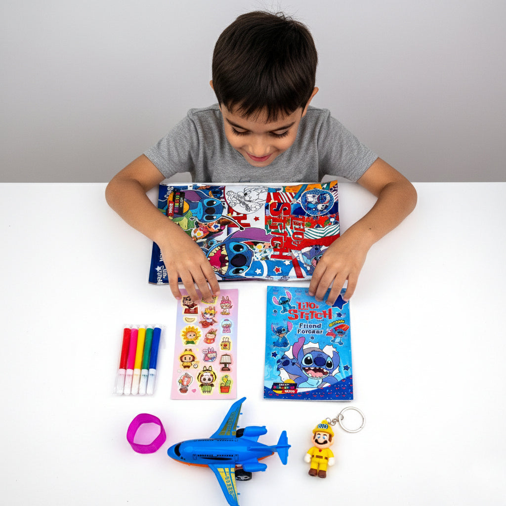 lilo stitch bag school set - Blue